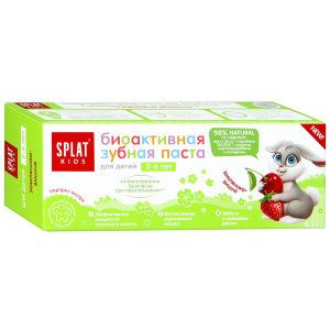 Зубная паста земляника-вишня для детей 2-6 лет Splat, 50 мл