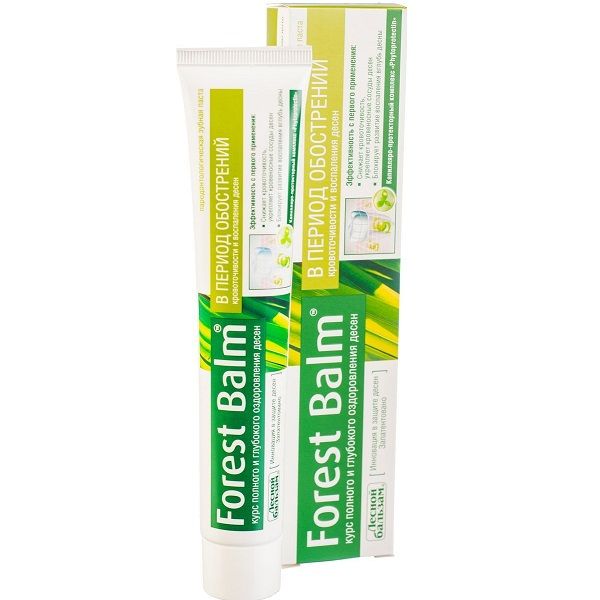 Зубная паста Лесной бальзам Forest balm курс полного оздоровления десен в период обострения, 75 мл