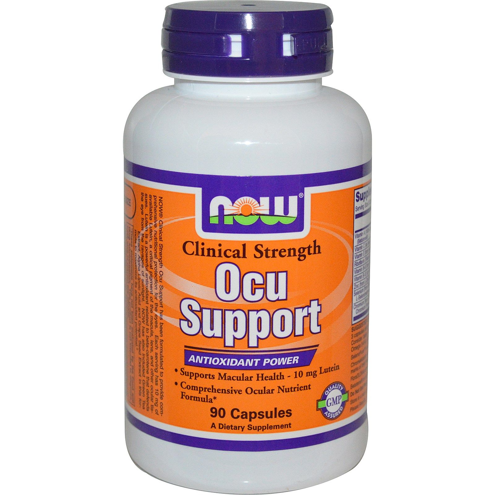 Ocu Support, Мультивитамины, Поддержка зрения, Now Foods, 90 капсул