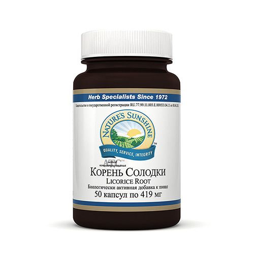 Корень Солодки, Противовоспалительное действие, NSP, 419 мг, 50 капсул