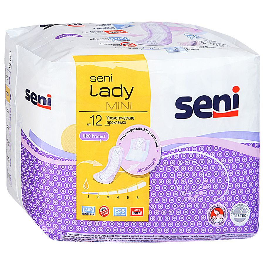Прокладки lady mini урологические Seni, 12 шт