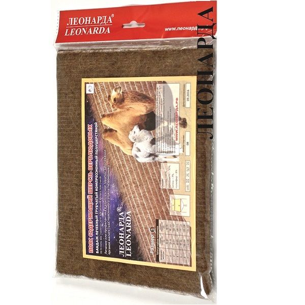 Согревающий пояс-бандаж из верблюжьей шерсти Леонарда, размер 3 (талия 76-81 см)