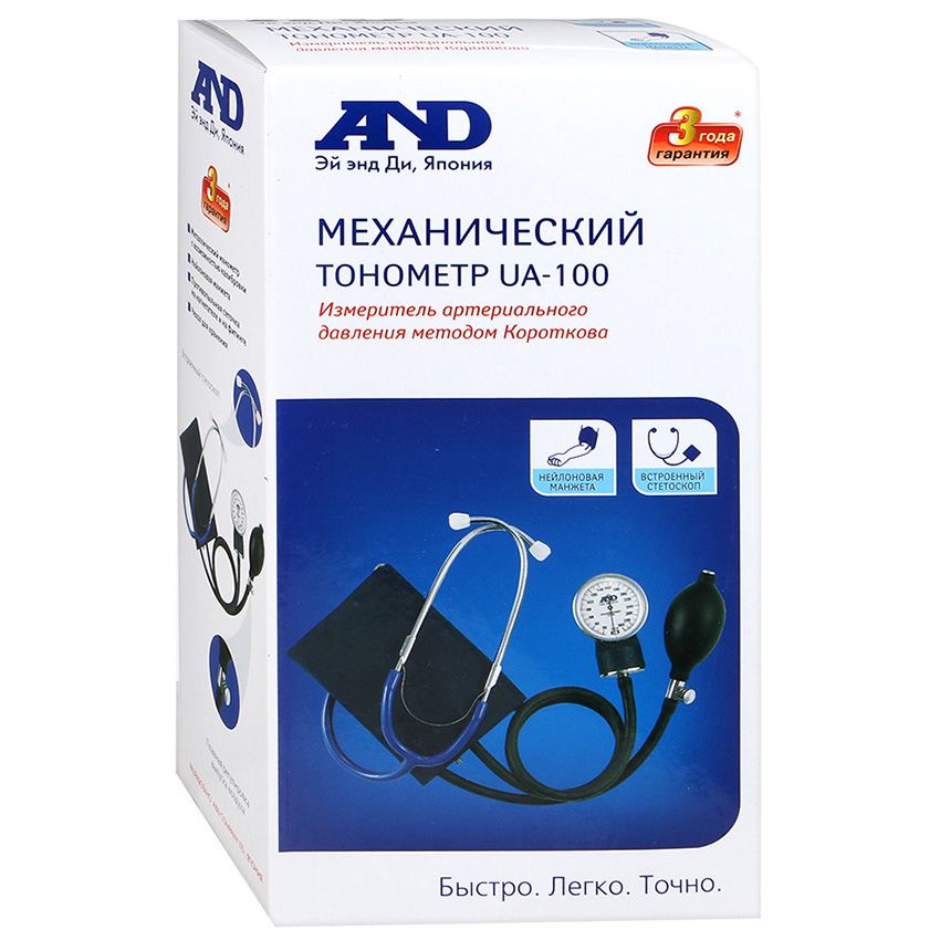 Тонометр ua-100 механический A&D, 1 шт