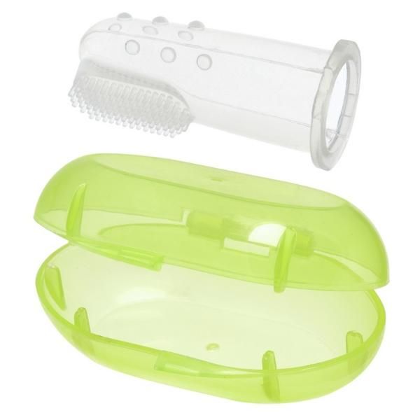 Зубная щетка силиконовая на палец Мир Детства