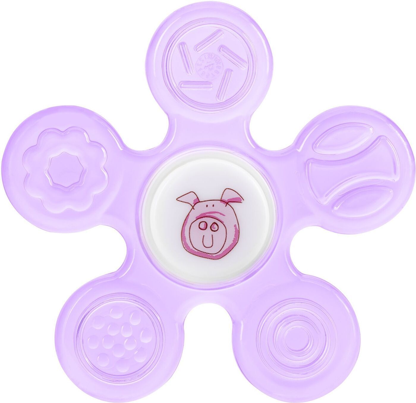 Прорезыватель-спиннер с водой "Хрюшка" Курносики с 4 месяцев 23098