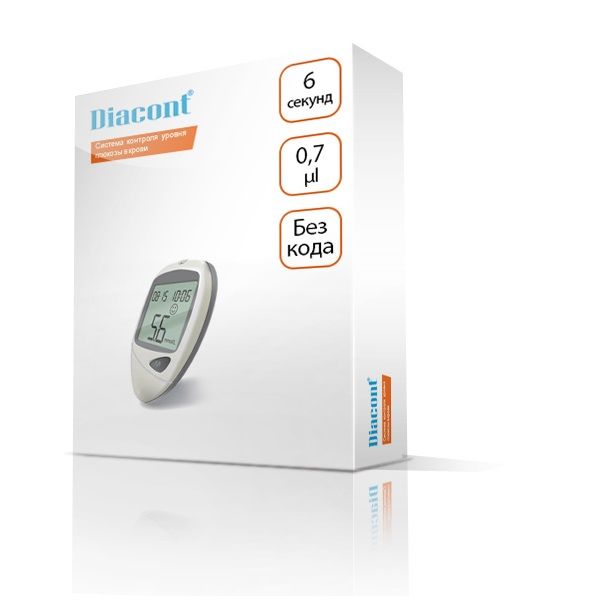 Глюкометр высокоточный определение уровня глюкозы в  сыворотке крови, Diacont®