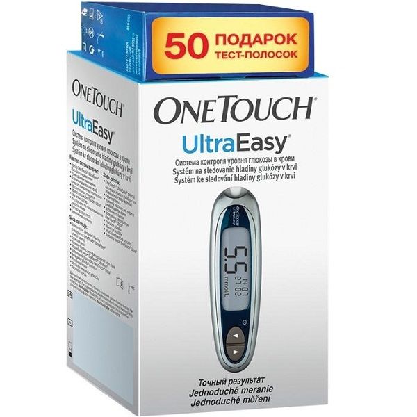 Глюкометр One Touch Ultra Easy + тест-полоски 50 шт