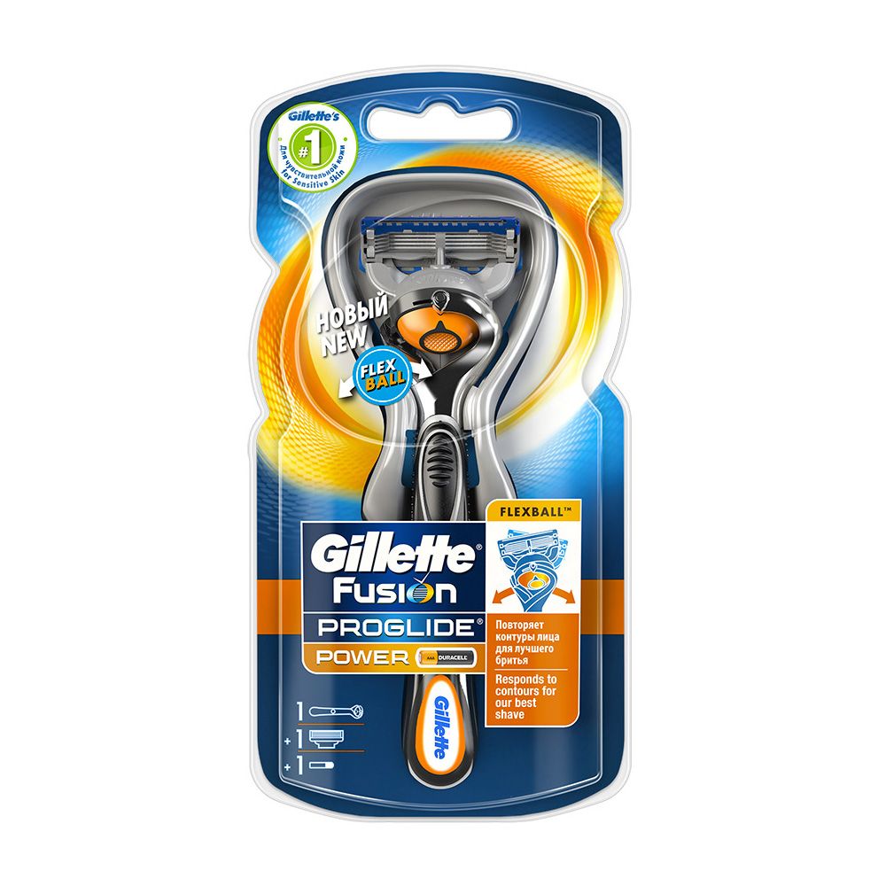 Бритва fusion proglide power с технологией flexball с 1-ой кассетой Gillette