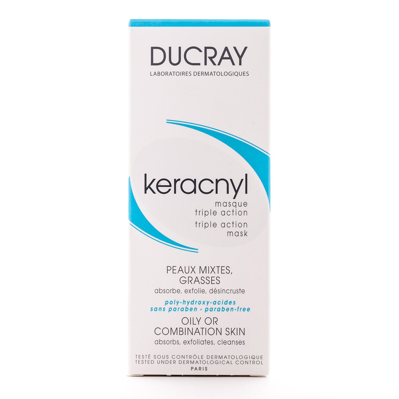 Маска тройного действия для склонной к акне кожи Keracnyl Ducray, 40 мл