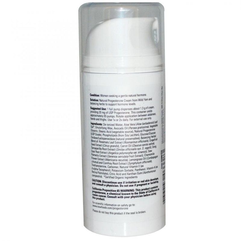 Крем для женщин Now Foods, 85 гр