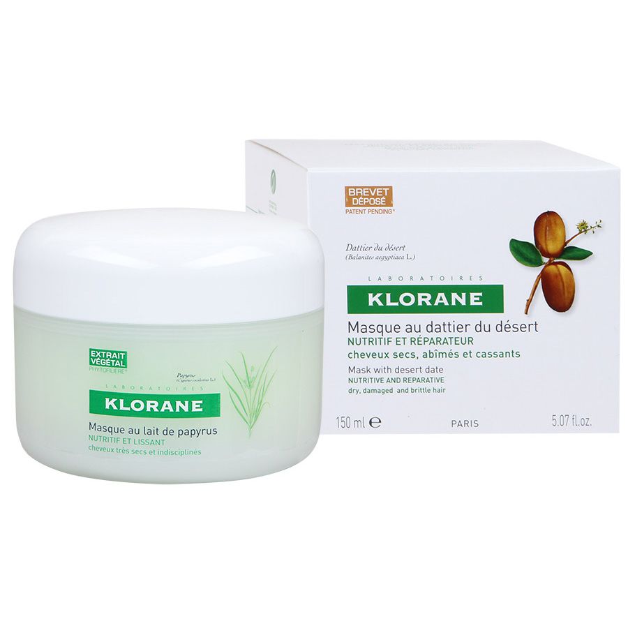 Питательно-восстанавливающая маска с маслом финика пустынного Klorane, 150 мл