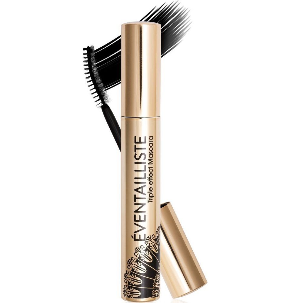 Тушь для ресниц тройной эффект (длина, объем, изгиб) Vivienne Sabo Eventailliste тон 01 черный, 9 мл