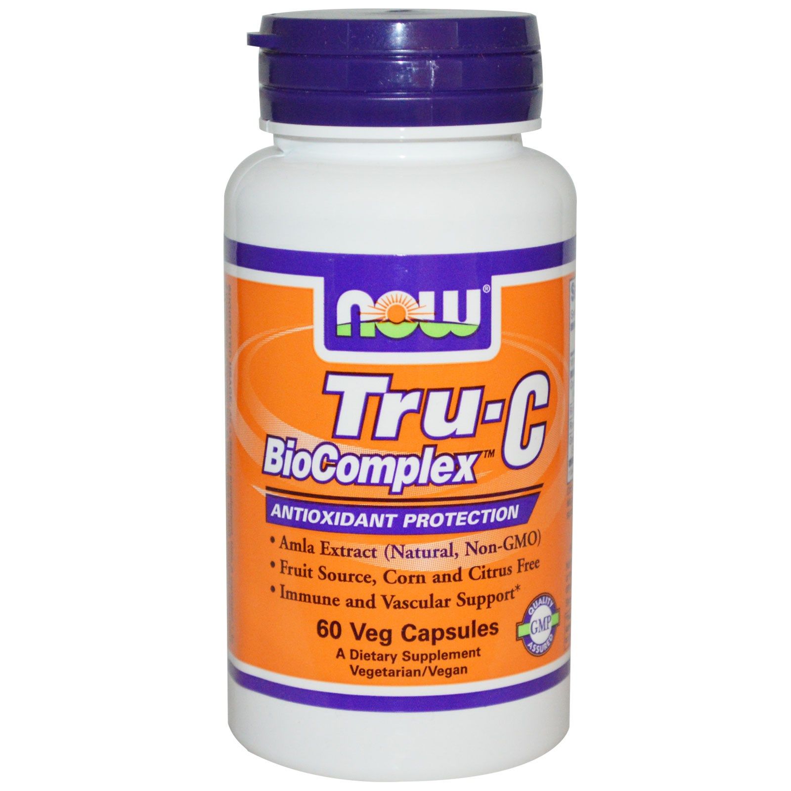 Tru-C BioComplex, Натуральный Витамин С, Now Foods, 60 капсул