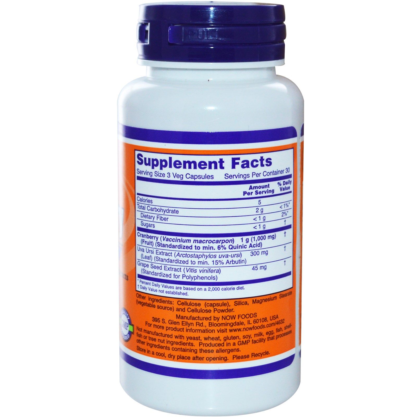 Cranberry, Экстракт клюквы, Now Foods, 90 капсул