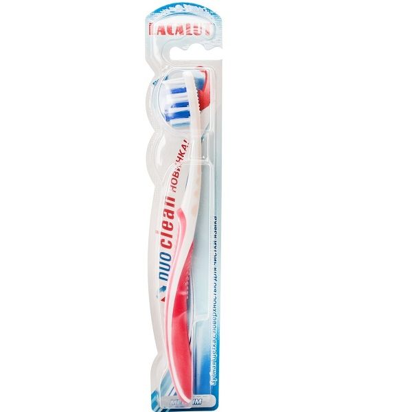 Зубная щетка с поверхностью для чистки языка Lacalut Duo Clean