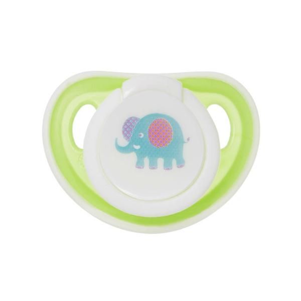 Пустышка силиконовая ортодонтическая бабочка с кольцом от 6 мес. Мир Детства, 1 шт