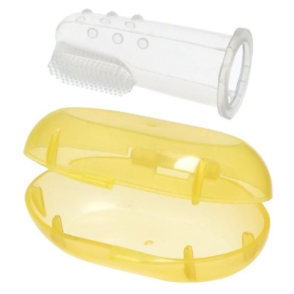 Зубная щетка силиконовая на палец Мир Детства