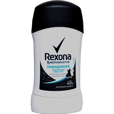 Дезодорант Rexona Невидимая Прозрачный кристалл карандаш, 40 мл