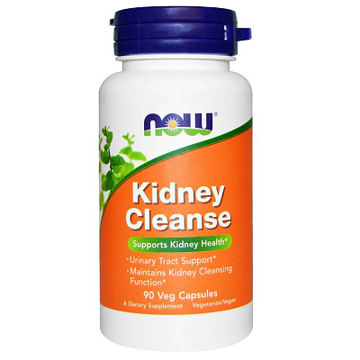 Kidney cleanse поддержка почек и мочевого тракта Now Foods, 90 вегетарианских капсул