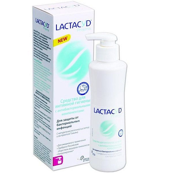 Средство для интимной гигиены с антибактериальными компонентами Lactacyd, 250 мл