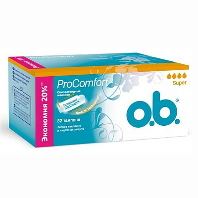 Тампоны ProComfort Super O.B., 32 шт