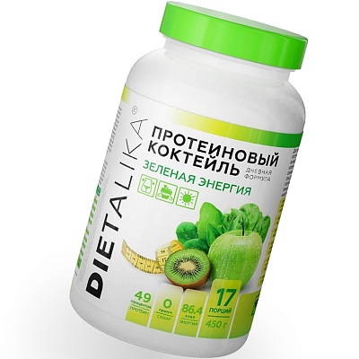 Протеиновый коктейль Dietalika Зеленая энергия Арт Лайф, 450 г