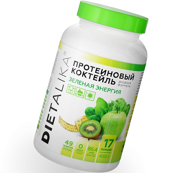 Протеиновый коктейль Dietalika Зеленая энергия Арт Лайф, 450 г