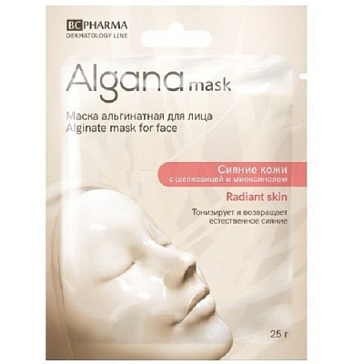 Альгинатная маска для лица Algana с шелковицей и миоксинолом Radiant Skin, 25 г