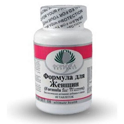 Формула для Женщин, Мультивитамины для женщин, Альтера Холдинг, 60 таблеток