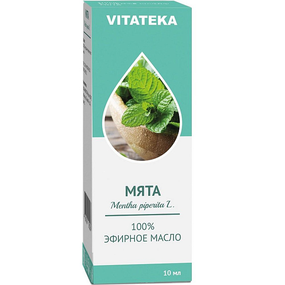 Эфирное масло мяты Vitateka, 10 мл