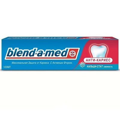 Зубная паста Анти-кариес Кальци-стат свежесть Blend-a-med, 100 мл