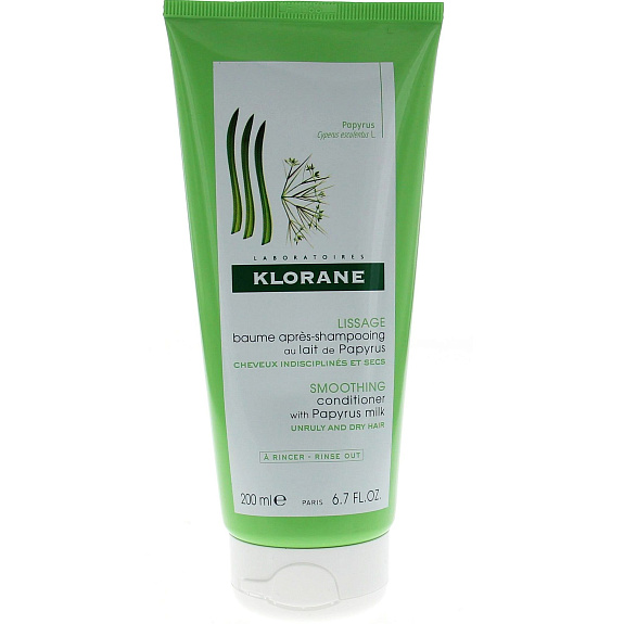 Бальзам-ополаскиватель с молочком папируса Klorane, 200 мл