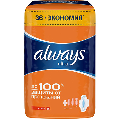 Гигиенические прокладки Always Ultra Normal Aroma, 36 шт