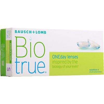 Контактные однодневные линзы Baush + Lomb Biotrue oneday -2,50, 30 шт
