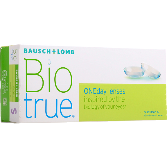 Контактные однодневные линзы Baush + Lomb Biotrue oneday -2,50, 30 шт