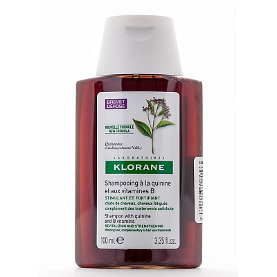 Шампунь с экстрактом хинина укрепляющий Klorane, 100 мл