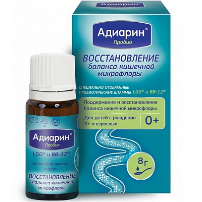 Пробиотик для восстановления кишечной микрофлоры Адиарин Пробио, 8 г