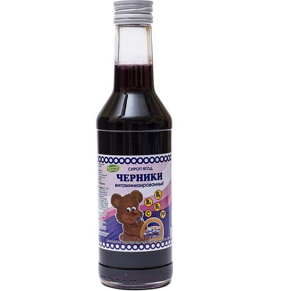 Сироп черники для детей витаминизированный, 250 мл
