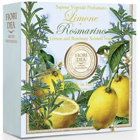 Мыло кусковое парфюмированное Fiori Dea Лимон и розмарин, 100 г