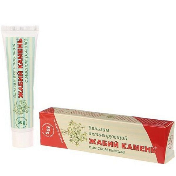 Активирующий бальзам Жабий камень с маслом рыжика для мышц и суставов, 50 г