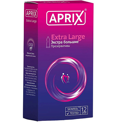 Презервативы Aprix Extra Large Экстра большие, 12 шт