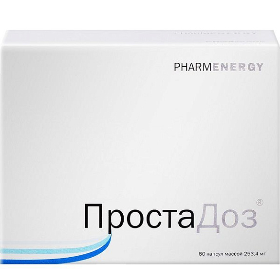 Простадоз для поддержания функции и снижения риска заболеваний предстательной железы 253,4 мг, 60 шт