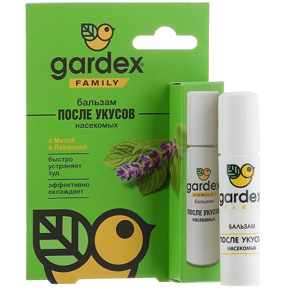 Роликовый бальзам после укусов насекомых Gardex Family, 7 мл