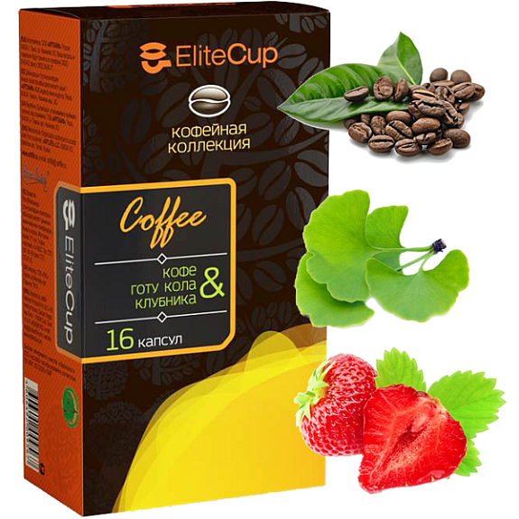 Кофе & Готу кола и клубника Арт Лайф, 16 шт