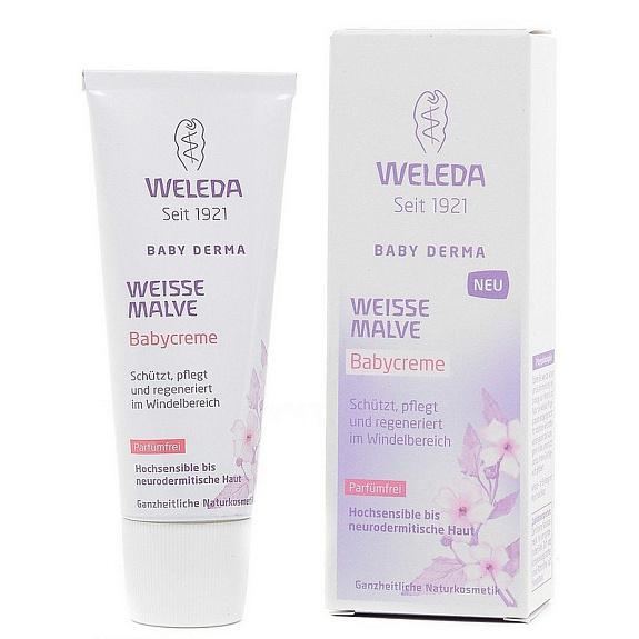 Крем для гиперчувствительной кожи в области пеленания с алтеем Weleda, 50 мл