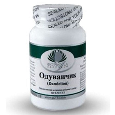 Одуванчик, Улучшает работу печени и желчного пузыря, Альтера Холдинг, 90 капсул