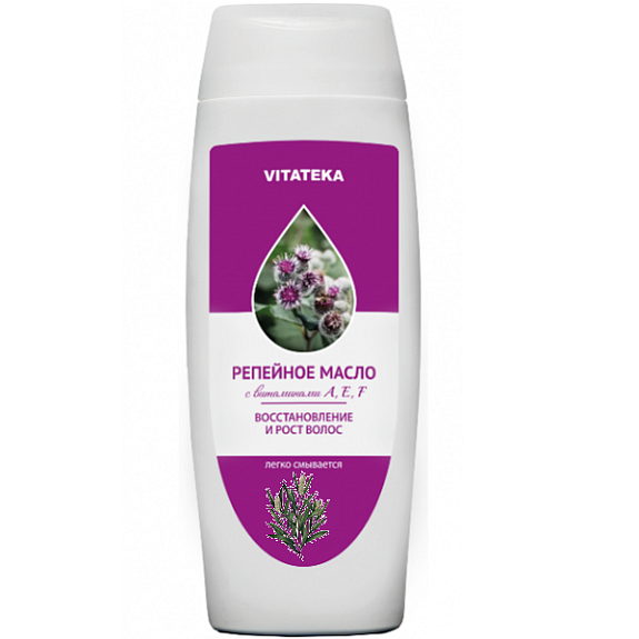 Репейное масло с чайным деревом для волос Vitateka, 100 мл