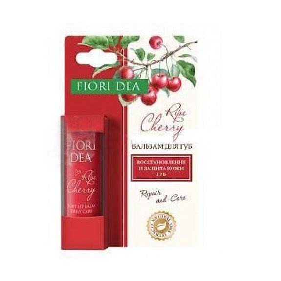Смягчающий бальзам для губ Fiori Dea Спелая вишня, 4,5 г