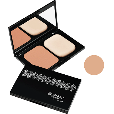 Компактная пудра для лица Миндальное пирожное Compact Powder «Almond cake» Bremani NSP
