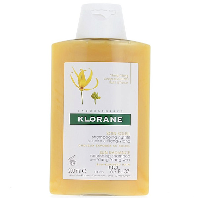 Питательный шампунь с воском Иланг-иланг Klorane, 200 мл